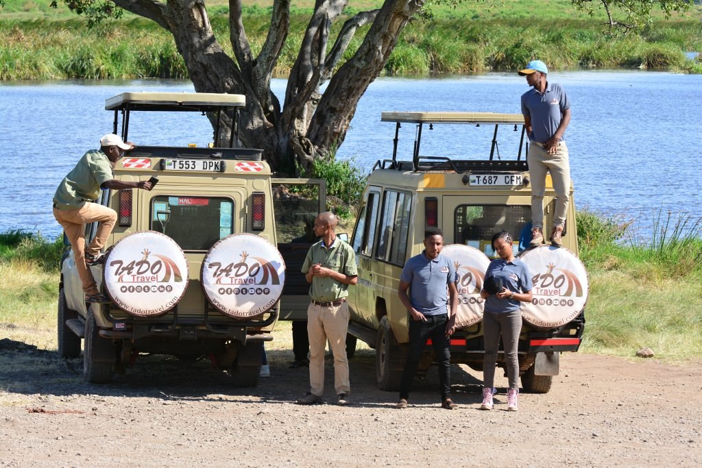 Image to Display Tado Travel team at Ngorongoro Crater