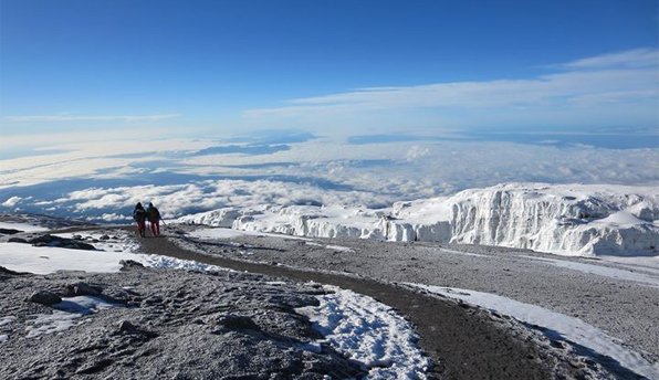 Walking on the trails of Mount Kilimanjaro