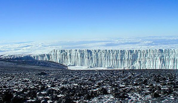 Snow on Mount Kilimanjaro